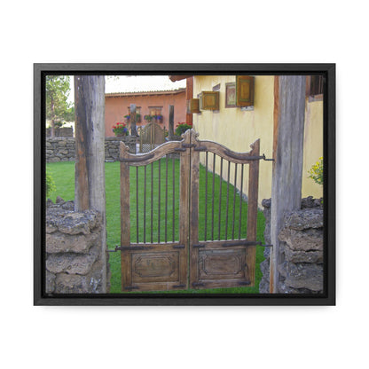 Western Spanish Gates Gallery Canvas Wraps Framed