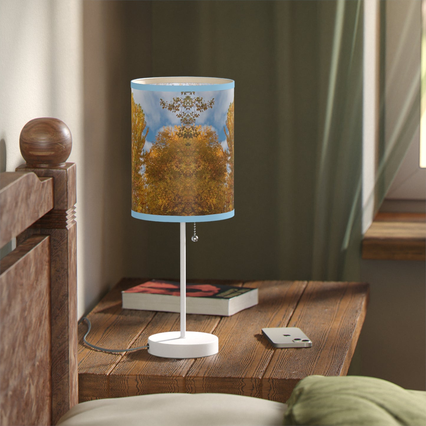 Autumn Gold Lamp on a Stand