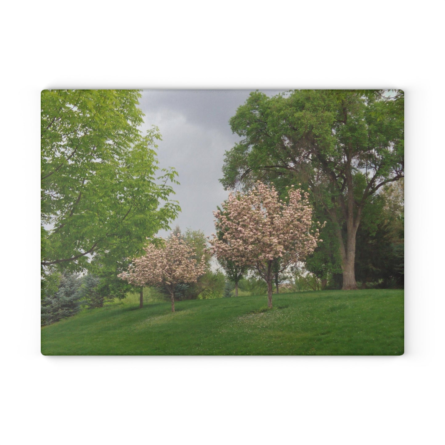 Spring In The Air Glass Cutting Board Hand Wash