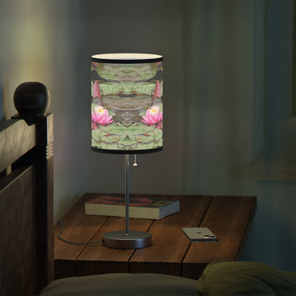 Water Lilies Lamp on a Stand