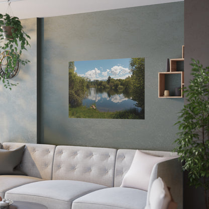 Peaceful Pond Satin Paper Posters