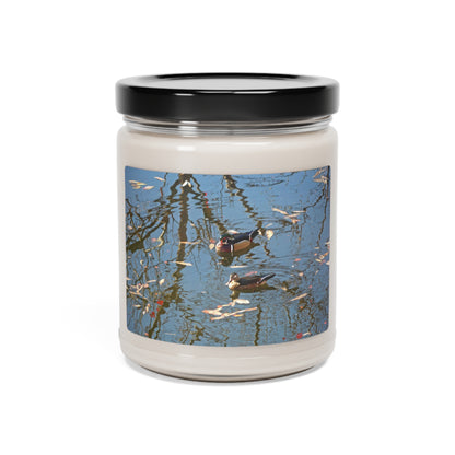 Wood Duck Couple Scented Soy Candle, 9oz
