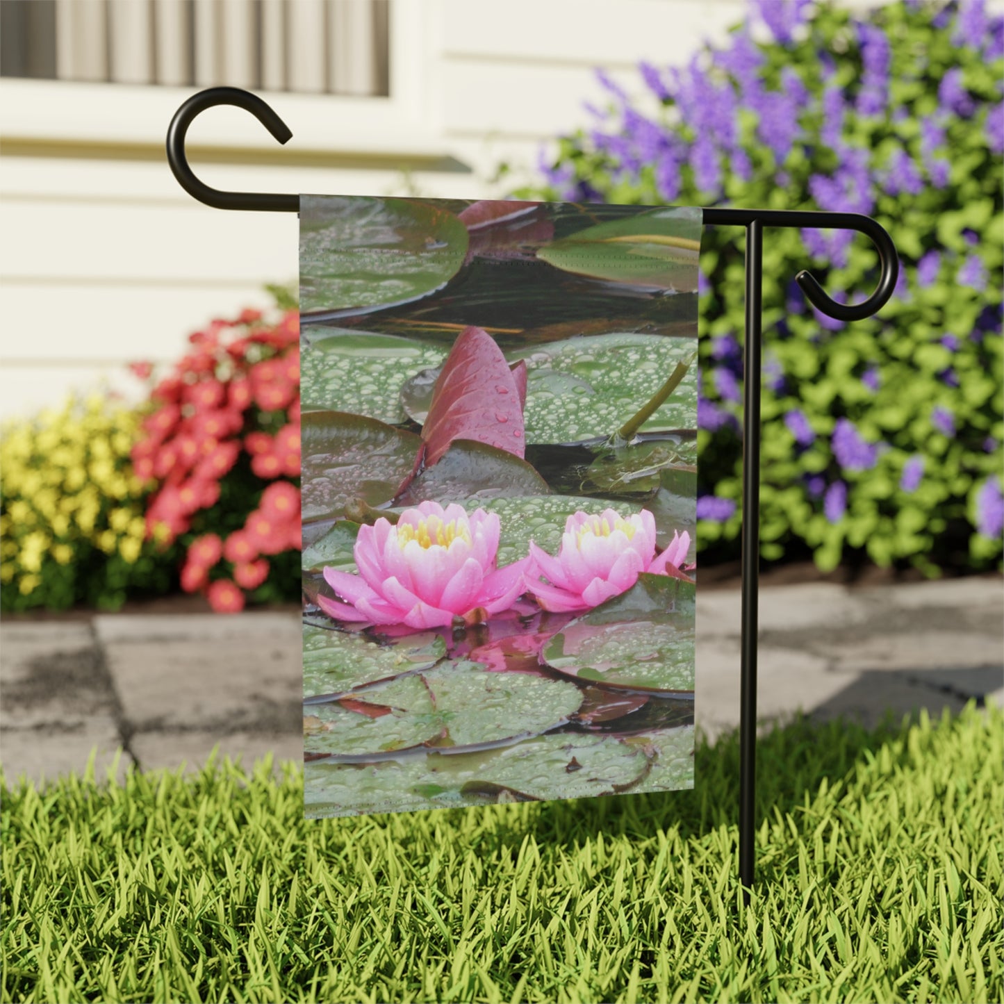 Water Lilies Garden & House Banner