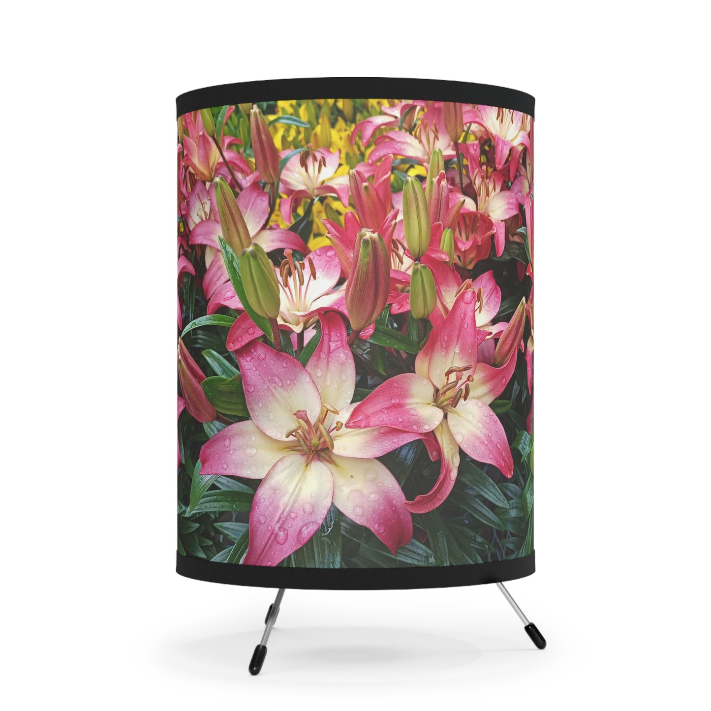 Lovely Lilies Tripod Lamp