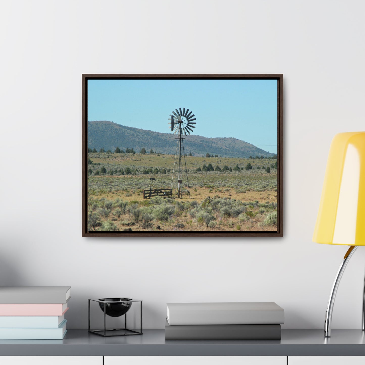 High Desert Windmill Gallery Canvas Wraps Horizontal Framed