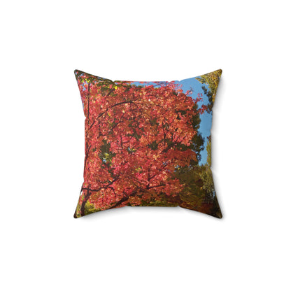 Autumn Glow Spun Polyester Square Pillow