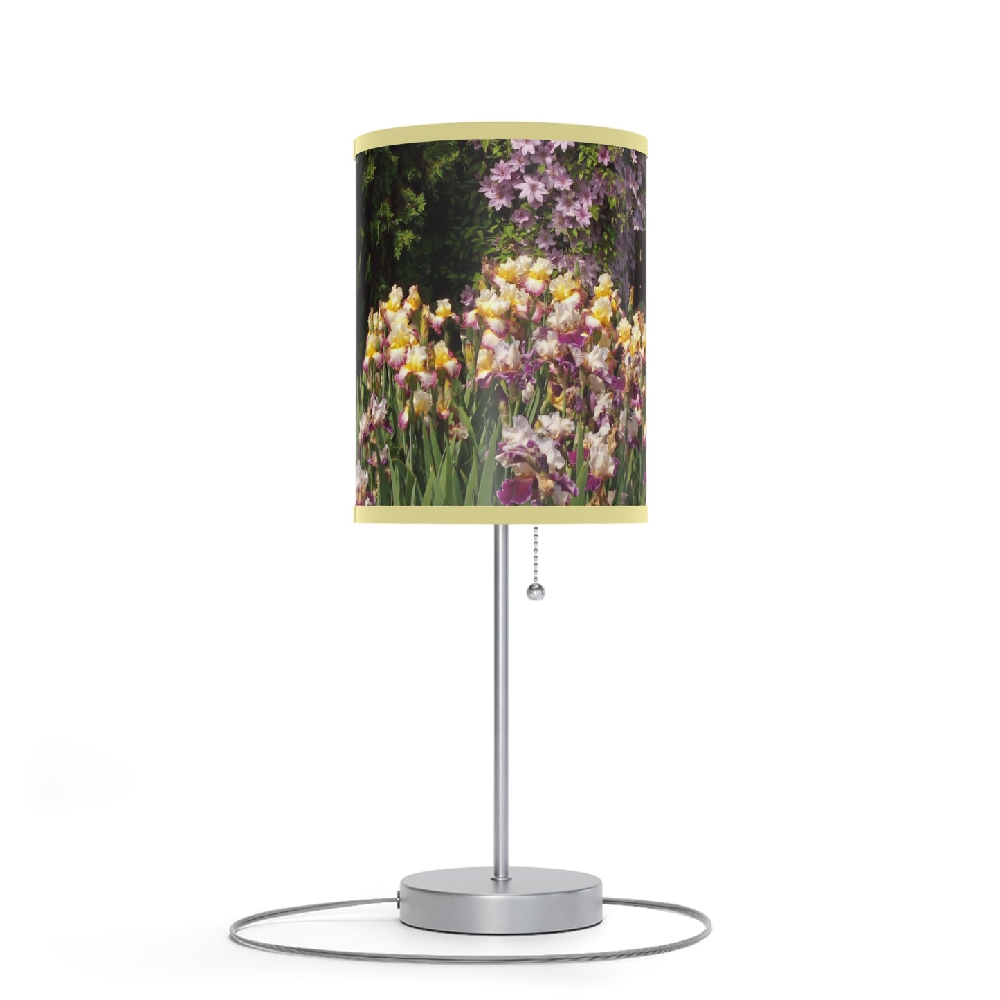 Sunny Iris Garden Lamp on a Stand
