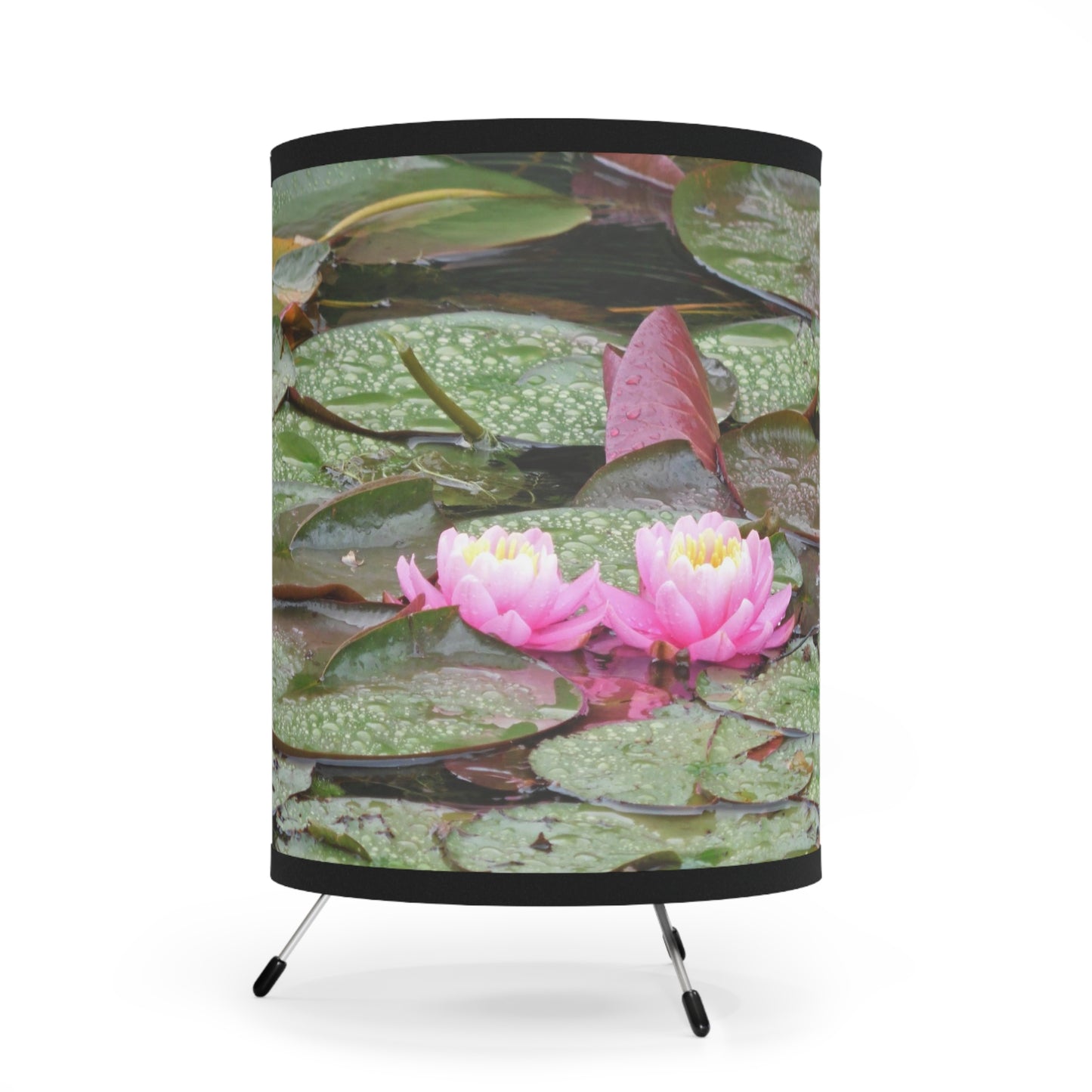 Water Lilies Tripod Lamp