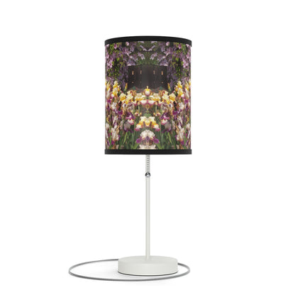 Sunny Iris Garden Lamp on a Stand