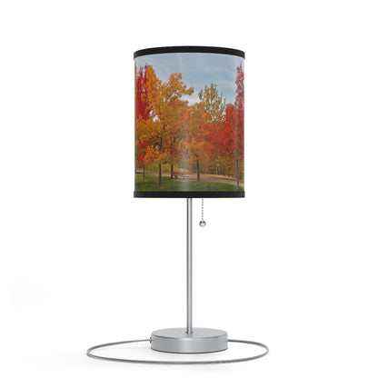 Autumn Serenity Lamp on a Stand