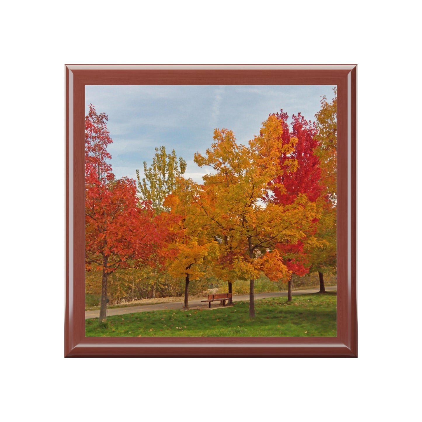 Autumn Serenity Jewelry Box ~ 7.24"