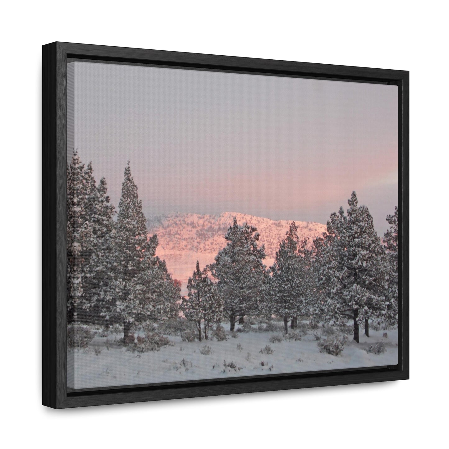 Winter Sunset Gallery Canvas Wraps Framed