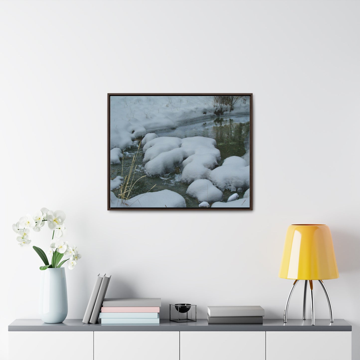 Snowy Islands Gallery Canvas Wraps Framed