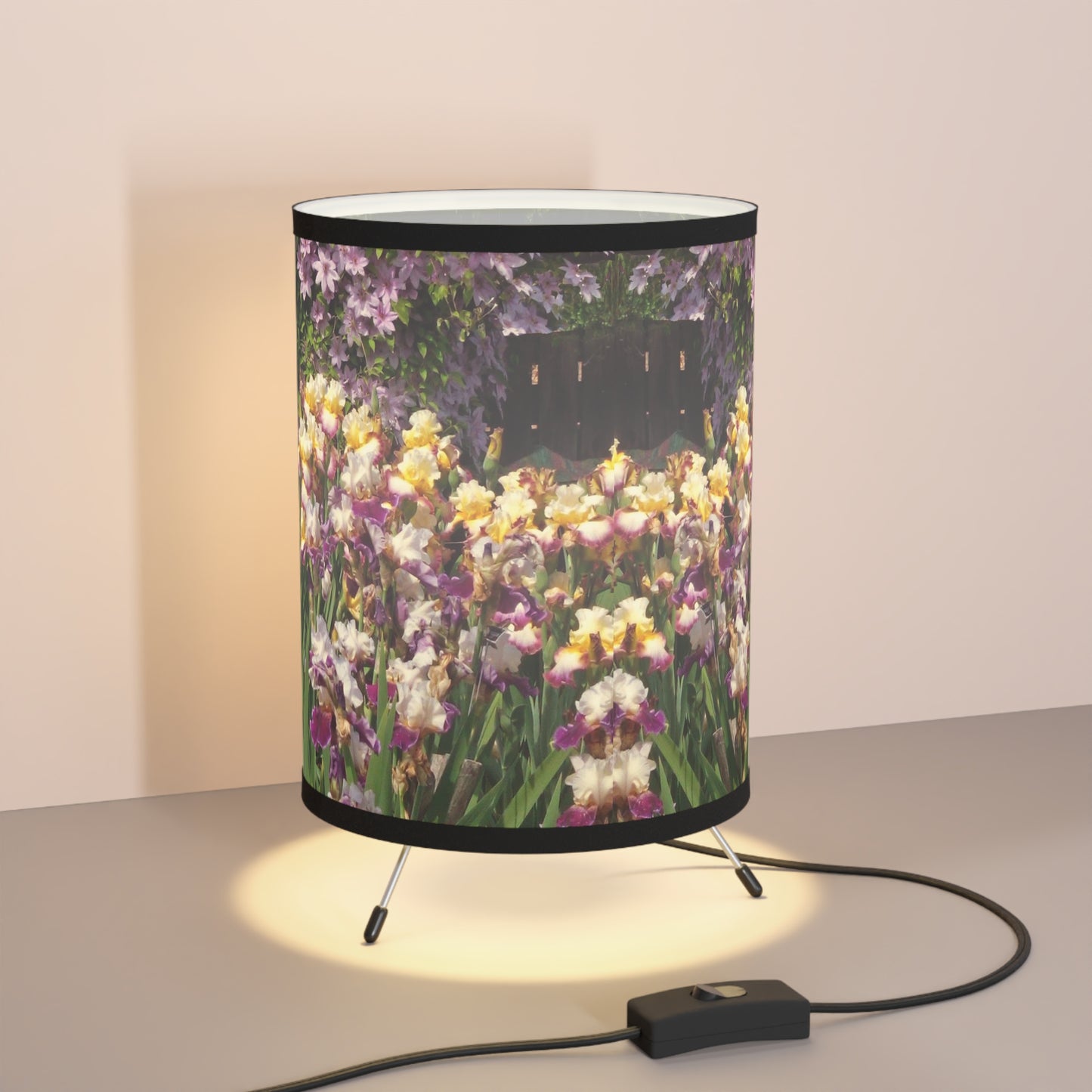 Sunny Iris Garden Tripod Lamp