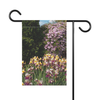 Sunny Iris Garden, Garden & House Banner