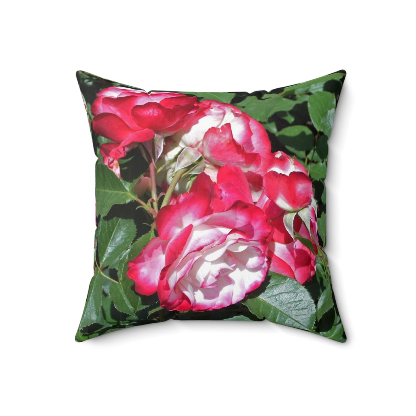 Romantic Roses Spun Polyester Square Pillow