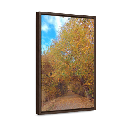 Autumn Path Gallery Canvas Wraps Framed