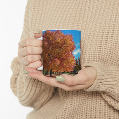 Autumn Tree Late Fall Ceramic Mug 11oz