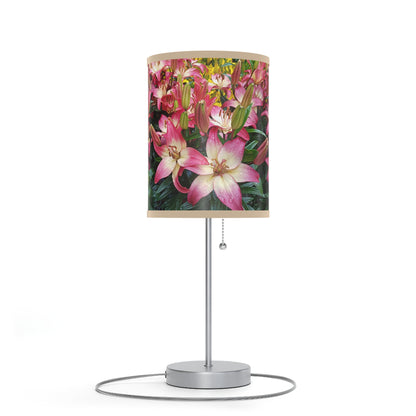 Lovely Lilies Lamp on a Stand