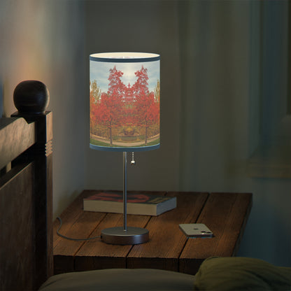 Autumn Serenity Lamp on a Stand