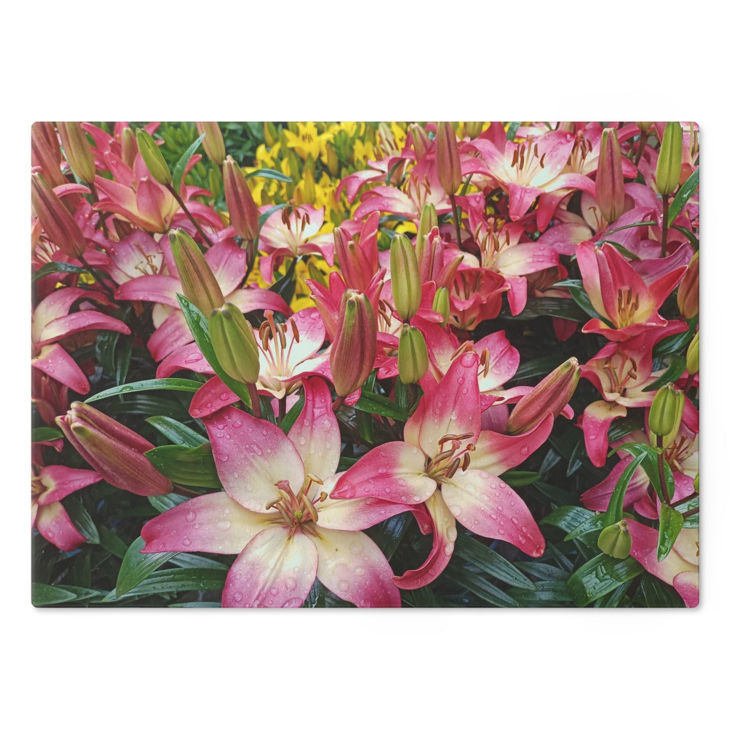 Lovely Lilies Cutting Board Dishwasher Safe