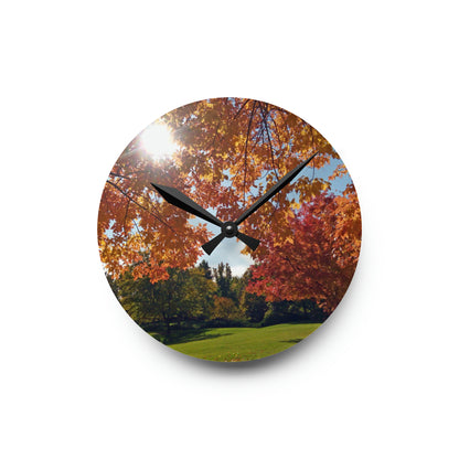 Autumn Light Acrylic Wall Clock