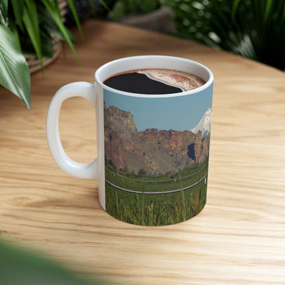 Mountain & Rocky Cliffs Ceramic Mug 11oz