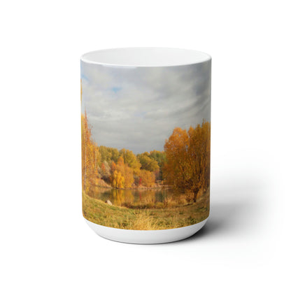 Autumn Sunlight Ceramic Mug 15oz