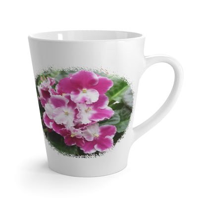 African Violets Latte Mug 12oz