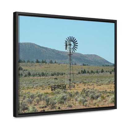 High Desert Windmill Gallery Canvas Wraps Horizontal Framed