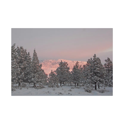 Winter Sunset Matte Canvas