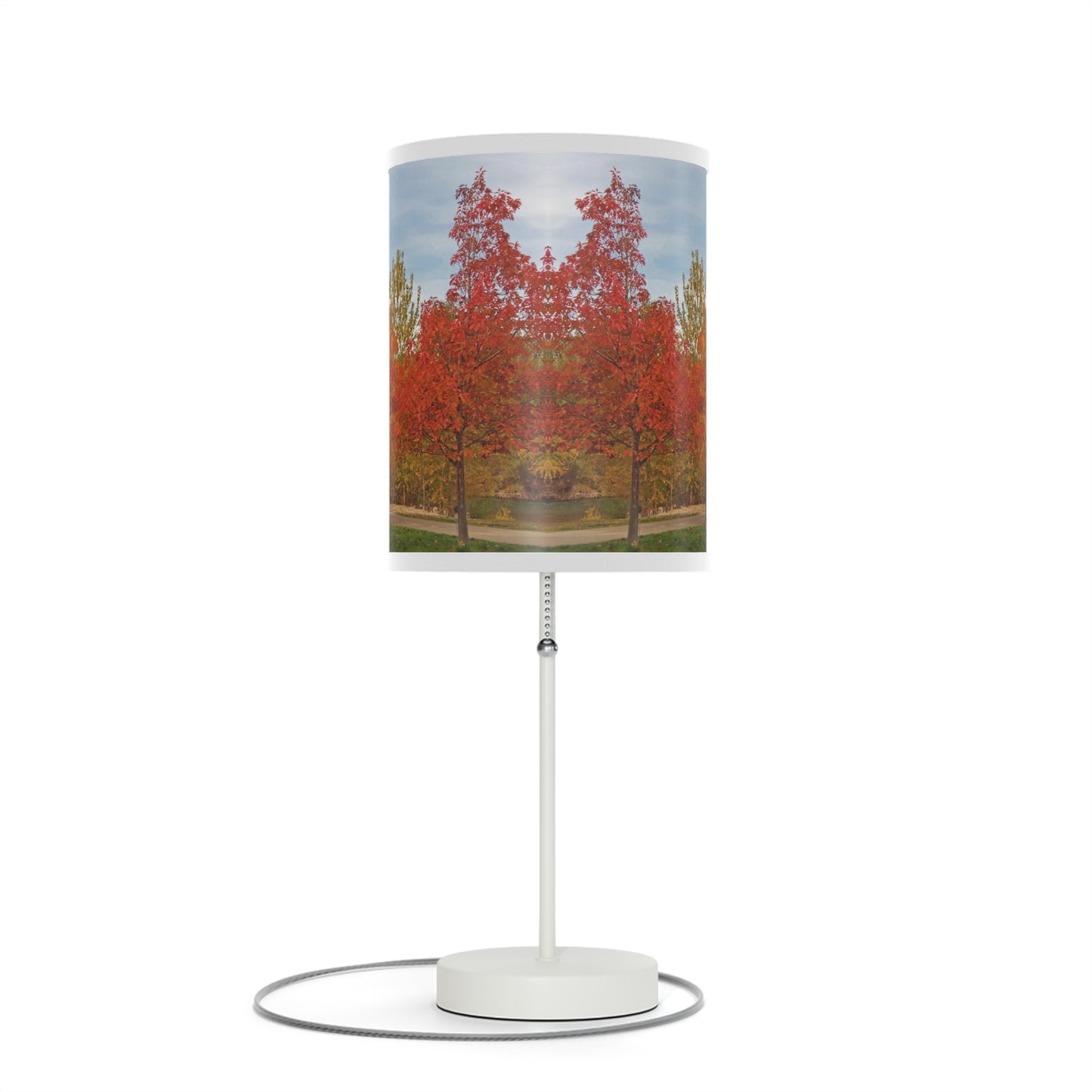 Autumn Serenity Lamp on a Stand