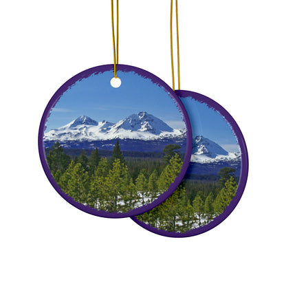 Winter Two Sisters Ceramic Ornaments