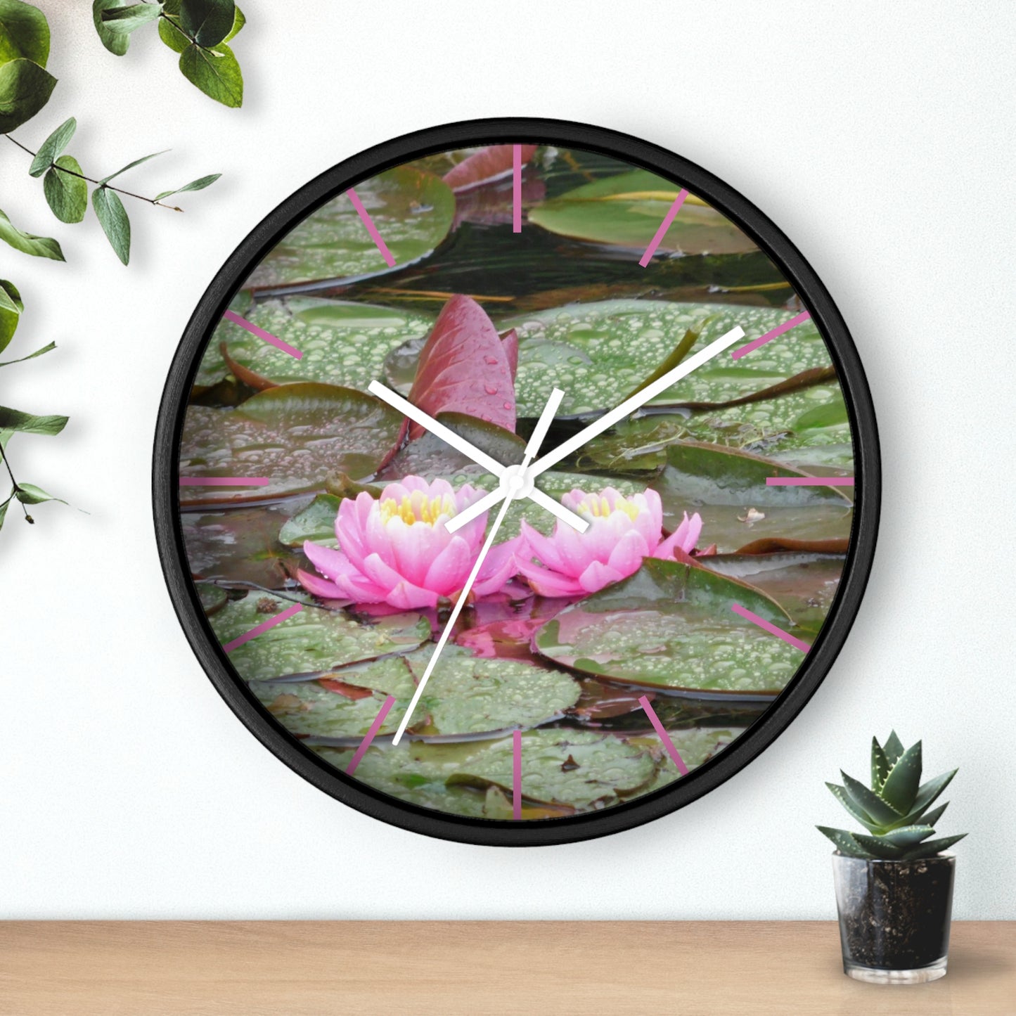 Water Lilies Wall Clock