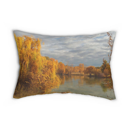 Autumn Peace Spun Polyester Lumbar Pillow