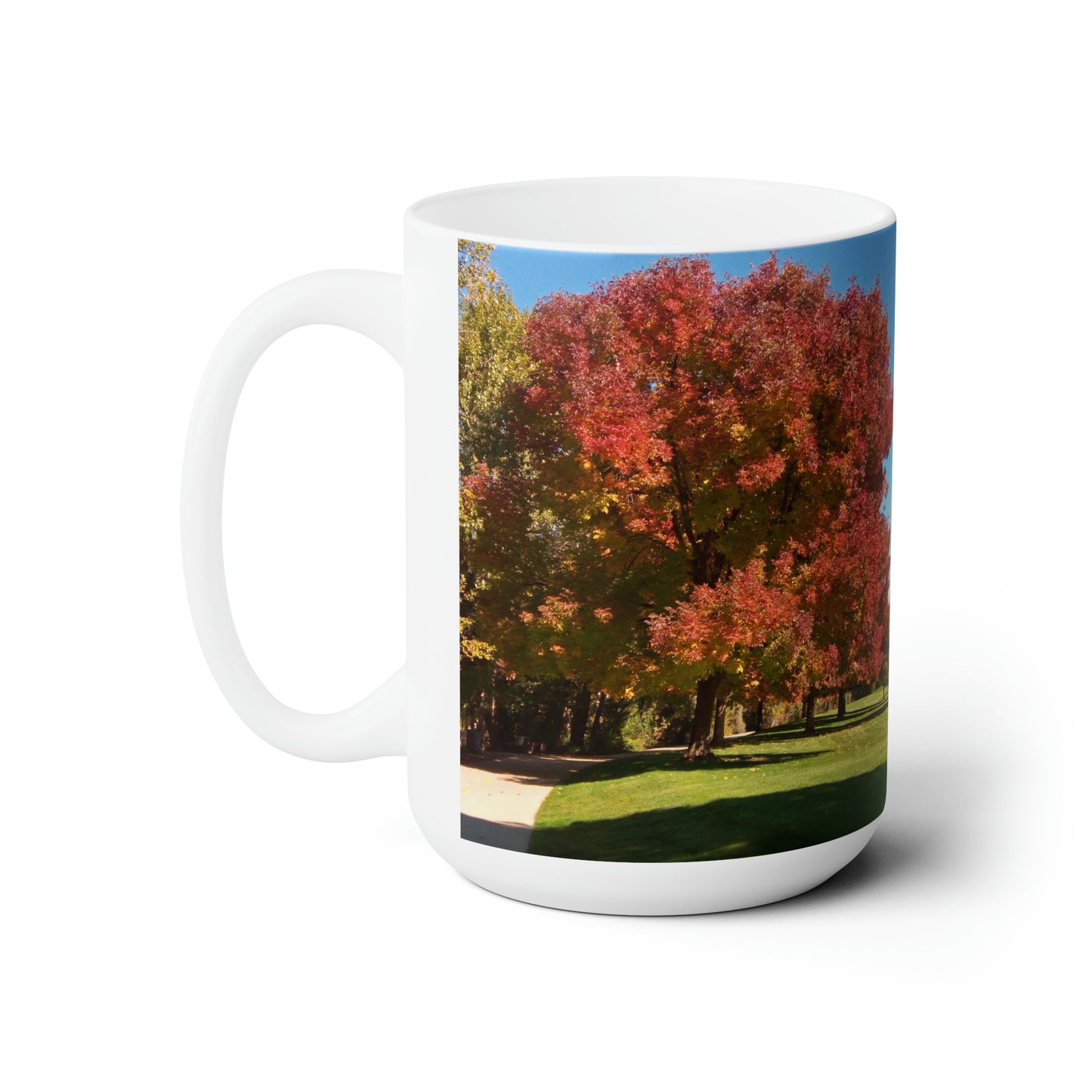 Autumn Tree Early Fall Ceramic Mug 15oz
