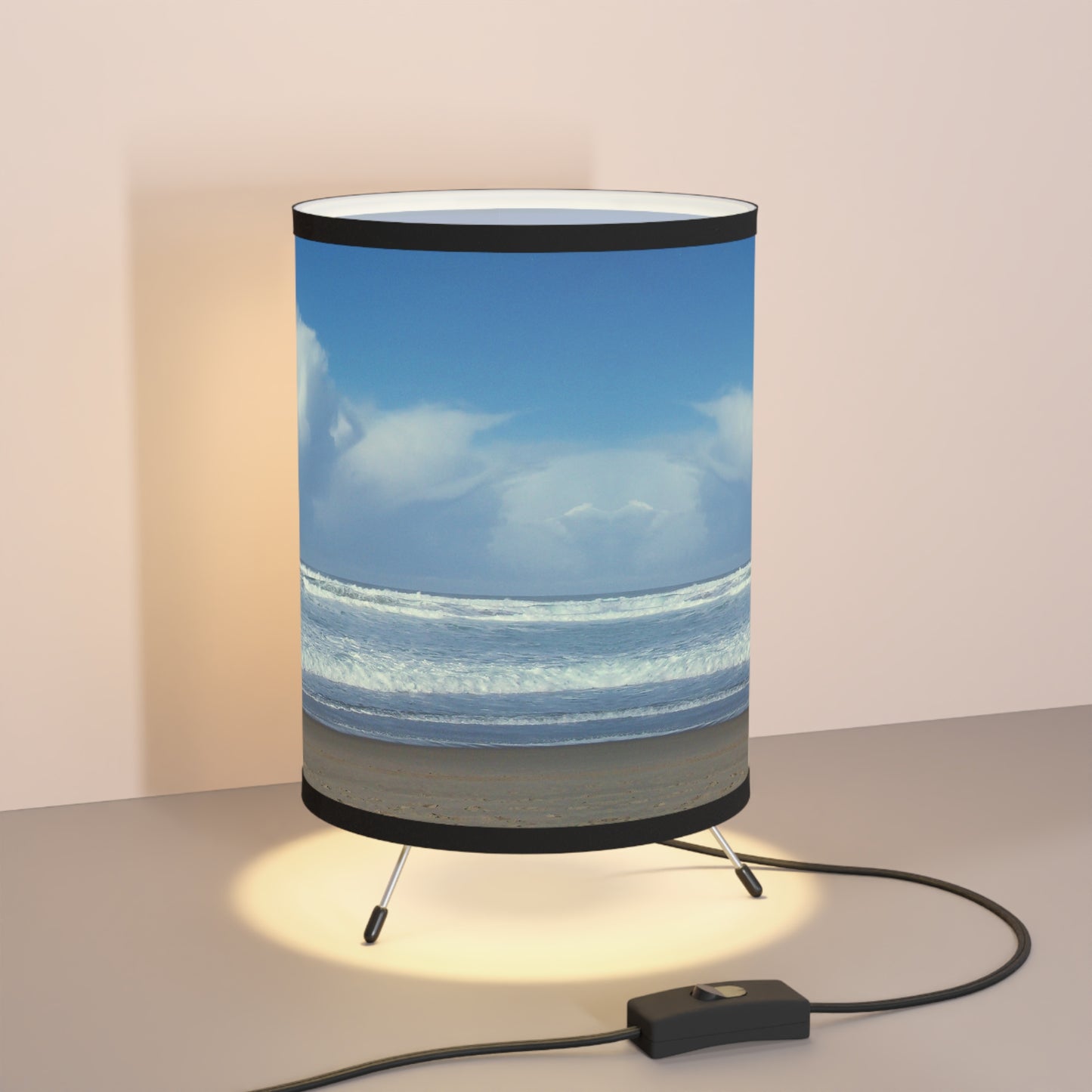 Blue Sky Beach Tripod Lamp