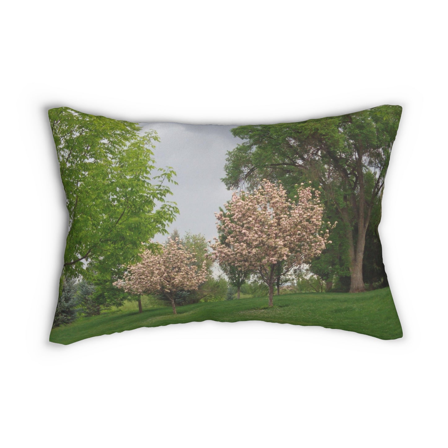 Spring In The Air Spun Polyester Lumbar Pillow