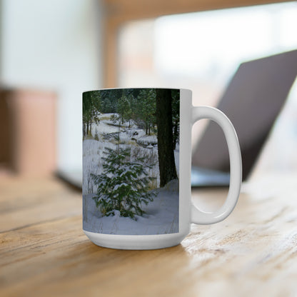 Christmas Tree Creek Ceramic Mug 15oz
