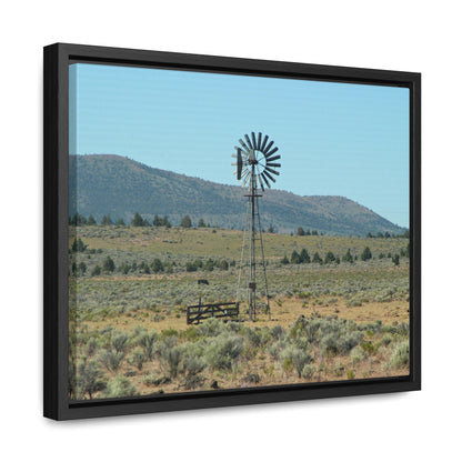 High Desert Windmill Gallery Canvas Wraps Horizontal Framed