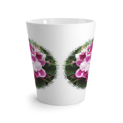 African Violets Latte Mug 12oz