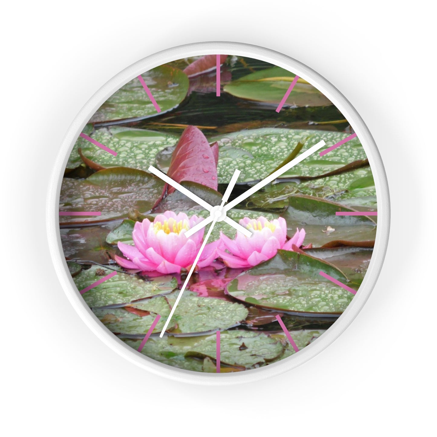 Water Lilies Wall Clock