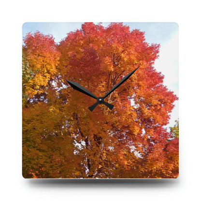 Autumn Radiance Acrylic Wall Clock