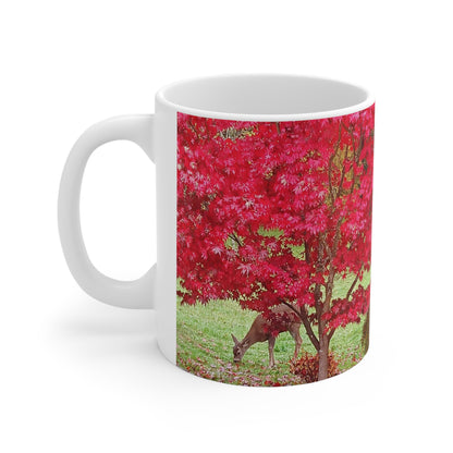 Autumn Deer Ceramic Mug 11oz